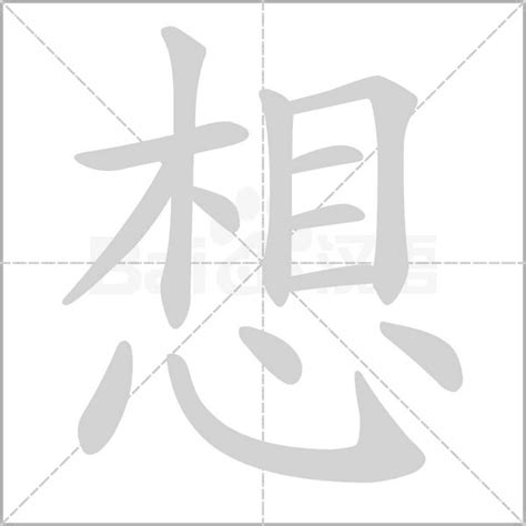 想 筆劃|想字笔画、笔顺、笔划